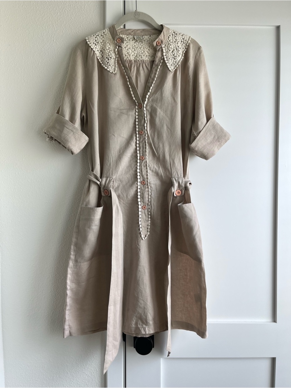 Lace Linen Dress